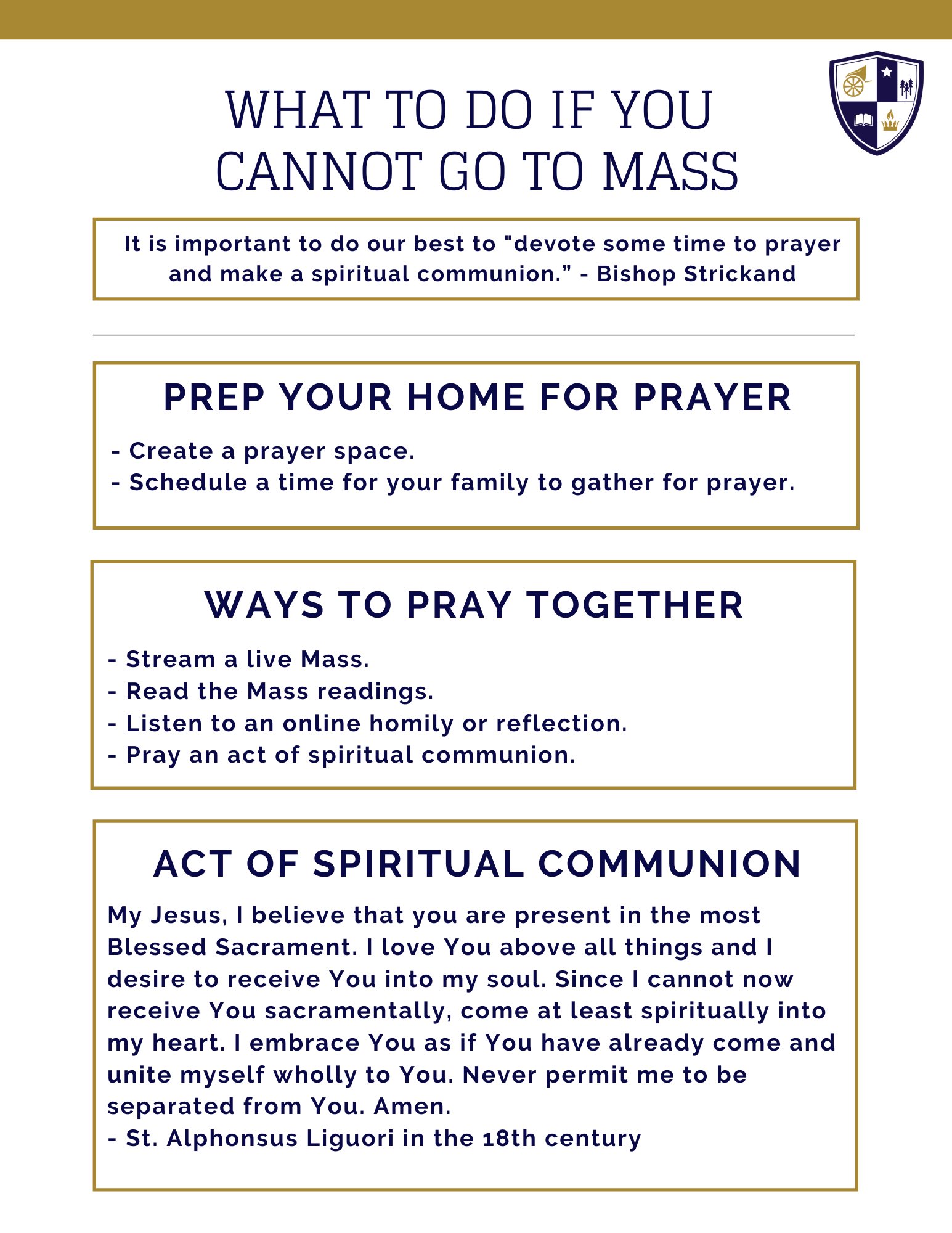if you cannot go to Mass